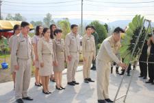 พิธีวางพวงมาลาอนุสรณ์ผู้เสียสละจังหวัดตาก เพื่อน้อมรำลึกถึงวีรชนผู้กล้าหาญ ที่สละชีพเพื่อชาติ
