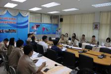 เทศบาลนครแม่สอดประชุมผู้บริหารและหัวหน้าส่วนราชการ ครั้งที่ ๑๖/๒๕๕๘