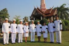 งานรัฐพิธีและวางพานพุ่มดอกไม้สด วันสมเด็จพระนเรศวรมหาราช เนื่องในวันยุทธหัตถี