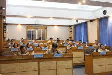 การประชุมสภาเทศบาล สมัยสามัญ สมัยที่ ๓ ครั้งที่ ๓ ประจำปี ๒๕๕๘ ในวันจันทร์ที่ ๓๑ สิงหาคม พ.ศ. ๒๕๕๘ เวลา ๑๔.๐๐ น. ณ ห้องประชุมสภาเทศบาลนครแม่สอด