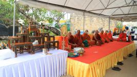 เทศบาลนครแม่สอด จัดพิธีบวงสรวง เพื่อก่อสร้างศาลสมเด็จพระนเรศวรมหาราช และศาลหลักเมืองใหม่