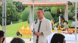 เทศบาลนครแม่สอด จัดพิธีบวงสรวง เพื่อก่อสร้างศาลสมเด็จพระนเรศวรมหาราช และศาลหลักเมืองใหม่