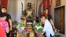 เทศบาลนครแม่สอด จัดพิธีบวงสรวง เพื่อก่อสร้างศาลสมเด็จพระนเรศวรมหาราช และศาลหลักเมืองใหม่