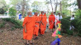 เทศบาลนครแม่สอด จัดพิธีบวงสรวง เพื่อก่อสร้างศาลสมเด็จพระนเรศวรมหาราช และศาลหลักเมืองใหม่