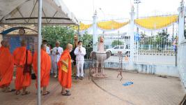 เทศบาลนครแม่สอด จัดพิธีบวงสรวง เพื่อก่อสร้างศาลสมเด็จพระนเรศวรมหาราช และศาลหลักเมืองใหม่