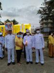 รองนายกเทศมนตรี ร่วมกิจกรรมเฉลิมพระเกียรติพระบาทสมเด็จพระเจ้าอยู่หัว เนื่องในโอกาสวันเฉลิมพระชนมพรรษา 28 กรกฎาคม 2563
