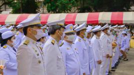 รองนายกเทศมนตรี ร่วมกิจกรรมเฉลิมพระเกียรติพระบาทสมเด็จพระเจ้าอยู่หัว เนื่องในโอกาสวันเฉลิมพระชนมพรรษา 28 กรกฎาคม 2563