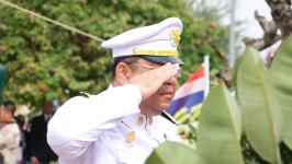 ดร.เทอดเกียรติ ชินสรนันท์ นายกเทศมนตรีนครแม่สอด เข้าร่วมพิธีวางพวงมาลา ในวันสมเด็จพระนเรศวรมหาราช