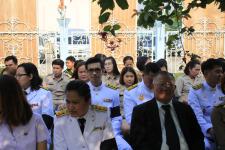 ดร.เทอดเกียรติ ชินสรนันท์ นายกเทศมนตรีนครแม่สอด เข้าร่วมพิธีวางพวงมาลา ในวันสมเด็จพระนเรศวรมหาราช