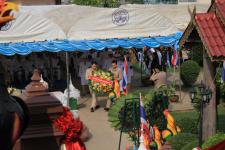 ดร.เทอดเกียรติ ชินสรนันท์ นายกเทศมนตรีนครแม่สอด เข้าร่วมพิธีวางพวงมาลา ในวันสมเด็จพระนเรศวรมหาราช