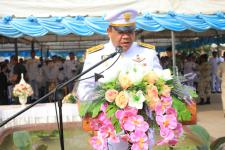 ดร.เทอดเกียรติ ชินสรนันท์ นายกเทศมนตรีนครแม่สอด เข้าร่วมพิธีวางพวงมาลา ในวันสมเด็จพระนเรศวรมหาราช