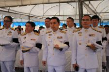 ดร.เทอดเกียรติ ชินสรนันท์ นายกเทศมนตรีนครแม่สอด เข้าร่วมพิธีวางพวงมาลา ในวันสมเด็จพระนเรศวรมหาราช