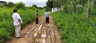 รองนายกเทศมนตรี ลงพื้นที่ที่ประชาชนร้องเรียน