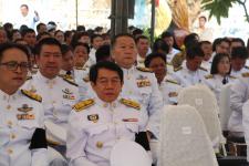 ดร.เทอดเกียรติ ชินสรนันท์ นายกเทศมนตรีนครแม่สอด เข้าร่วมพิธีวางพวงมาลา ในวันสมเด็จพระนเรศวรมหาราช