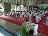 นายกเทศมนตรีมอบรองนายกฯ เป็นประธานพิธีเปิดโครงการอบรมคุณธรรม จริยธรรม โรงเรียนเทศบาลวัดบุญญาวาส