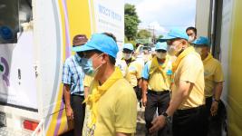 ผู้บริหาร ทน.แม่สอด ร่วมกิจกรรมการตรวจหาโรคติดเชื้อไวรัสโคโรนา 2019 โดยรถพระราชทานตรวจโรคติดเชื้อชีวนิรภัย จังหวัดตาก