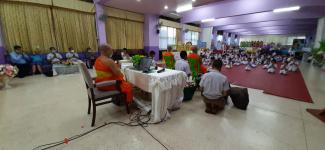 นายกเทศมนตรีมอบรองนายกฯ เป็นประธานพิธีเปิดโครงการอบรมคุณธรรม จริยธรรม โรงเรียนเทศบาลวัดบุญญาวาส
