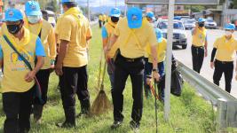 ทน.แม่สอด จัดกิจกรรมจิตอาสา “โครงการ 1 อำเภอ 1 ถนนเฉลิมพระเกียรติ”