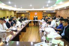 การประชุมคณะทำงานเร่งรัดกำกับ ดูแล และติดตามผลการแก้ไขปัญหาระยะเร่งด่วนของการจัดตั้งเขตพัฒนาเศรษฐกิจพิเศษแม่สอด 