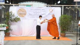 นายกเทศมนตรี เป็นประธานพิธีเปิดโครงการธรรมยาตราแห่งสันติภาพเพื่อสันติสุขของแผ่นดิน