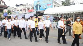 นายกเทศมนตรี เป็นประธานพิธีเปิดโครงการธรรมยาตราแห่งสันติภาพเพื่อสันติสุขของแผ่นดิน