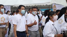 นายกเทศมนตรี เป็นประธานพิธีเปิดโครงการธรรมยาตราแห่งสันติภาพเพื่อสันติสุขของแผ่นดิน