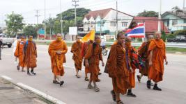 นายกเทศมนตรี เป็นประธานพิธีเปิดโครงการธรรมยาตราแห่งสันติภาพเพื่อสันติสุขของแผ่นดิน