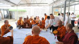 นายกเทศมนตรี เป็นประธานพิธีเปิดโครงการธรรมยาตราแห่งสันติภาพเพื่อสันติสุขของแผ่นดิน