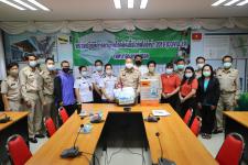 นายกเทศมนตรี มอบอุปกรณ์ป้องกันการแพร่ระบาดของโรคติดเชื้อโควิด-19