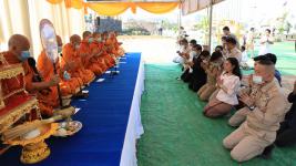 ทน.แม่สอด จัดพิธีวางศิลาฤกษ์สร้างศาลพระหลักเมืองแม่สอดและพระบรมราชานุสาวรีย์ศาลสมเด็จพระนเรศวรมหาราช (พระตำหนัก)