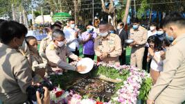 ทน.แม่สอด จัดพิธีวางศิลาฤกษ์สร้างศาลพระหลักเมืองแม่สอดและพระบรมราชานุสาวรีย์ศาลสมเด็จพระนเรศวรมหาราช (พระตำหนัก)