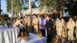 ทน.แม่สอด จัดพิธีวางศิลาฤกษ์สร้างศาลพระหลักเมืองแม่สอดและพระบรมราชานุสาวรีย์ศาลสมเด็จพระนเรศวรมหาราช (พระตำหนัก)