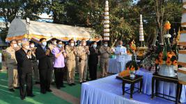 ทน.แม่สอด จัดพิธีวางศิลาฤกษ์สร้างศาลพระหลักเมืองแม่สอดและพระบรมราชานุสาวรีย์ศาลสมเด็จพระนเรศวรมหาราช (พระตำหนัก)