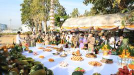 ทน.แม่สอด จัดพิธีวางศิลาฤกษ์สร้างศาลพระหลักเมืองแม่สอดและพระบรมราชานุสาวรีย์ศาลสมเด็จพระนเรศวรมหาราช (พระตำหนัก)