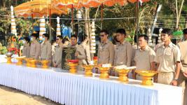 ทน.แม่สอด จัดพิธีวางศิลาฤกษ์สร้างศาลพระหลักเมืองแม่สอดและพระบรมราชานุสาวรีย์ศาลสมเด็จพระนเรศวรมหาราช (พระตำหนัก)