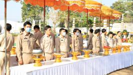 ทน.แม่สอด จัดพิธีวางศิลาฤกษ์สร้างศาลพระหลักเมืองแม่สอดและพระบรมราชานุสาวรีย์ศาลสมเด็จพระนเรศวรมหาราช (พระตำหนัก)