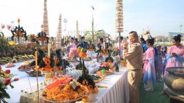 ทน.แม่สอด จัดพิธีวางศิลาฤกษ์สร้างศาลพระหลักเมืองแม่สอดและพระบรมราชานุสาวรีย์ศาลสมเด็จพระนเรศวรมหาราช (พระตำหนัก)