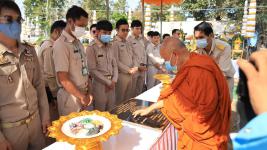 ทน.แม่สอด จัดพิธีวางศิลาฤกษ์สร้างศาลพระหลักเมืองแม่สอดและพระบรมราชานุสาวรีย์ศาลสมเด็จพระนเรศวรมหาราช (พระตำหนัก)