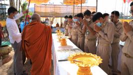 ทน.แม่สอด จัดพิธีวางศิลาฤกษ์สร้างศาลพระหลักเมืองแม่สอดและพระบรมราชานุสาวรีย์ศาลสมเด็จพระนเรศวรมหาราช (พระตำหนัก)