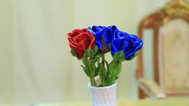 ทน.แม่สอด จัดโครงการฝึกอาชีพให้ความรู้ชุมชนในเขตเทศบาลนครแม่สอด หลักสูตรดอกไม้ประดิษฐ์จากริบบิ้นผ้า