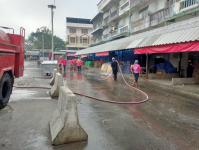 ทน.แม่สอดล้างตลาดในเขตเทศบาลนครแม่สอด