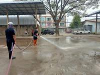 ทน.แม่สอดล้างตลาดในเขตเทศบาลนครแม่สอด