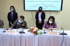 ทน.แม่สอดร่วมกับสถานีตำรวจภูธรแม่สอด บันทึกข้อตกลงว่าด้วยความร่วมมือโครงการสร้างเครือข่ายการมีส่วนร่วมของประชาชนในการป้องกันอาชญากรรมระดับตำบล