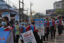 ทน.แม่สอด ร่วมกับ กกต. จ.ตาก เดินรณรงค์ประชาสัมพันธ์เชิญชวนประชาชนไปใช้สิทธิเลือกตั้งสมาชิกสภาเทศบาลและนายกเทศมนตรีนครแม่สอด