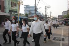 ทน.แม่สอด ร่วมกับ กกต. จ.ตาก เดินรณรงค์ประชาสัมพันธ์เชิญชวนประชาชนไปใช้สิทธิเลือกตั้งสมาชิกสภาเทศบาลและนายกเทศมนตรีนครแม่สอด