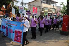 ทน.แม่สอด ร่วมกับ กกต. จ.ตาก เดินรณรงค์ประชาสัมพันธ์เชิญชวนประชาชนไปใช้สิทธิเลือกตั้งสมาชิกสภาเทศบาลและนายกเทศมนตรีนครแม่สอด