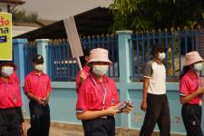 ทน.แม่สอด ร่วมกับ กกต. จ.ตาก เดินรณรงค์ประชาสัมพันธ์เชิญชวนประชาชนไปใช้สิทธิเลือกตั้งสมาชิกสภาเทศบาลและนายกเทศมนตรีนครแม่สอด