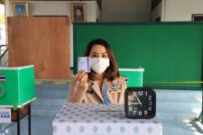 ปลัดเทศบาลพร้อมด้วยหัวหน้าส่วนราชการ เข้าตรวจเยี่ยมหน่วยเลือกตั้งสมาชิกสภาเทศบาลและนายกเทศมนตรีนครแม่สอด