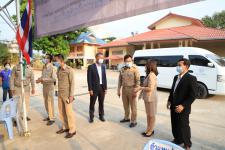 ปลัดเทศบาลพร้อมด้วยหัวหน้าส่วนราชการ เข้าตรวจเยี่ยมหน่วยเลือกตั้งสมาชิกสภาเทศบาลและนายกเทศมนตรีนครแม่สอด