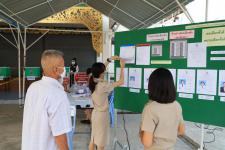 ปลัดเทศบาลพร้อมด้วยหัวหน้าส่วนราชการ เข้าตรวจเยี่ยมหน่วยเลือกตั้งสมาชิกสภาเทศบาลและนายกเทศมนตรีนครแม่สอด